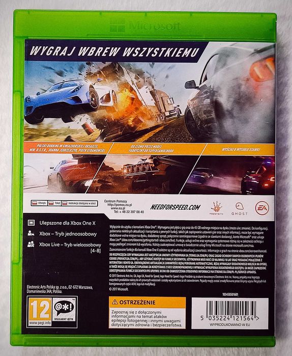 Need for Speed Payback PL Dubbing Xbox One