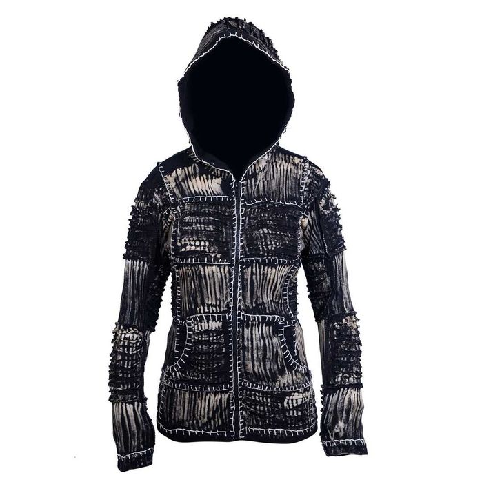 Damska bluza z kapturem czarna.