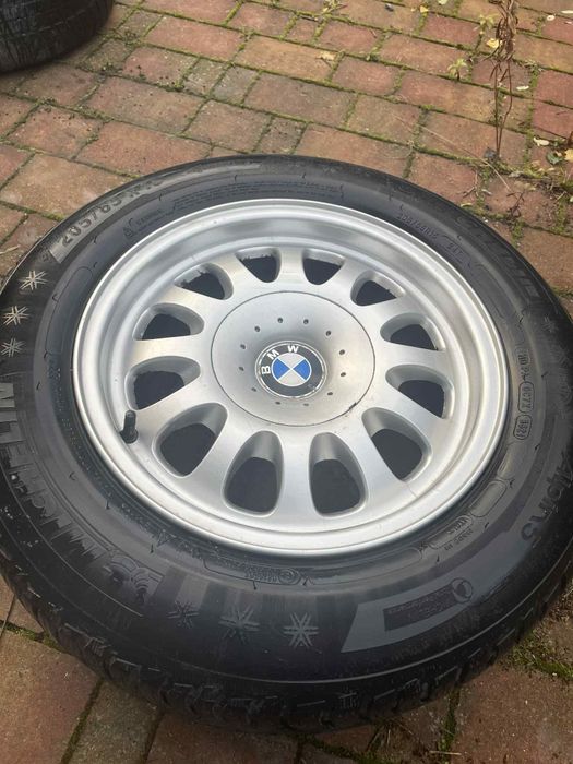 Komplet 4 kół alu BMW E39 opony zimowe