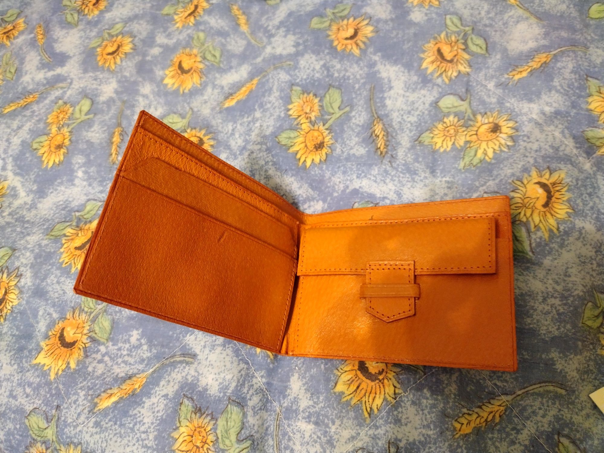 Skórzany portfel 12x10 cm