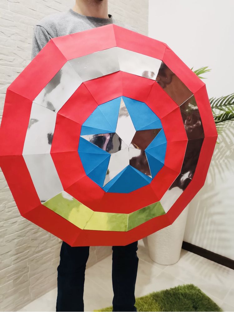 Papercraft Modelo 34 - Escudo Capitão America