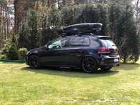 Bagażnik Thule Motion XT rozm L + Belki WingBar 135 cm do Golf VI