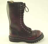 Czarno bordowe glany STEEL 15 dziur roz. 36