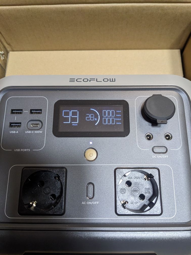 Ecoflow river 2 Max 512 Wh, 500w ( 1000 w пик)
