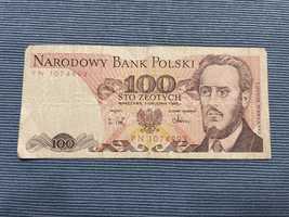 Banknot 100zl, 1988r