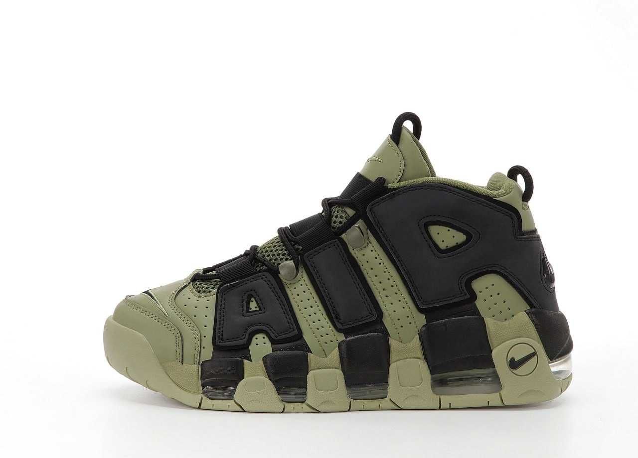 Унисекс кожаные кроссовки Nike Air More Uptempo найк аир море аптемпо