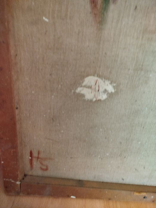 Obraz olejny duży stary BANDŻO