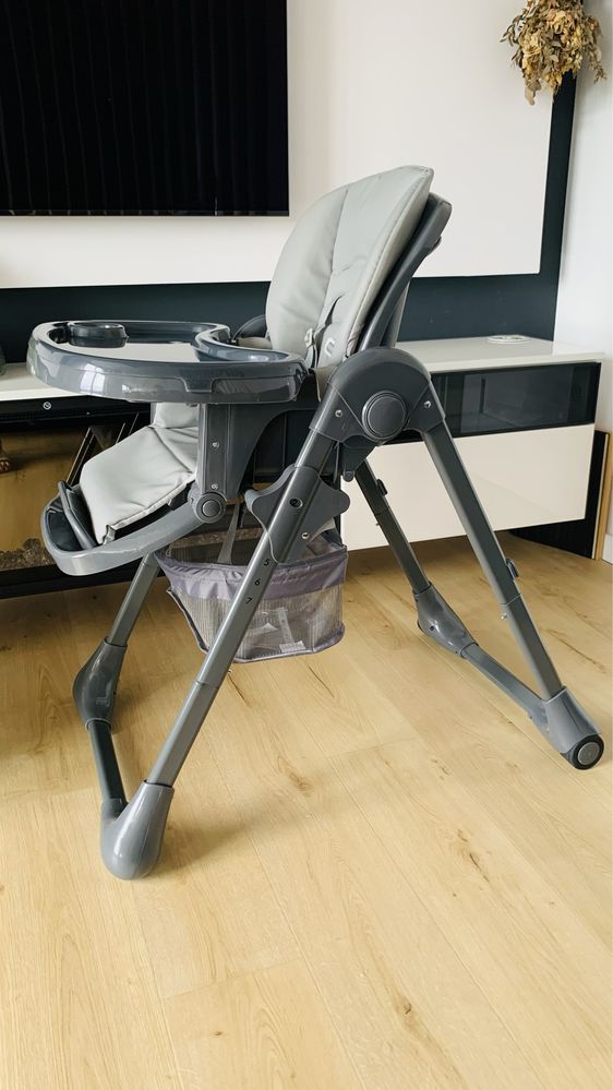 Kinderkraft TASTEE krzesełko do karmienia grey JAK NOWE