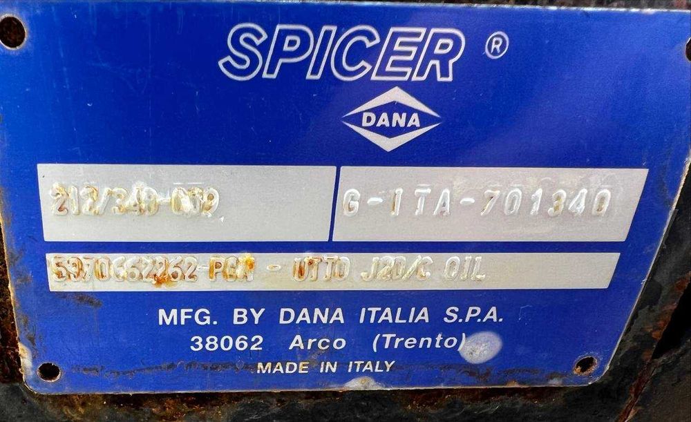 Dana Spicer 212/348 (Yanmar) Most tylny do Koparek Yanmar Terex TW85