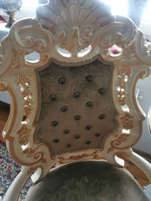 Okazja pałacowy fotel/tron wloski-wenecki