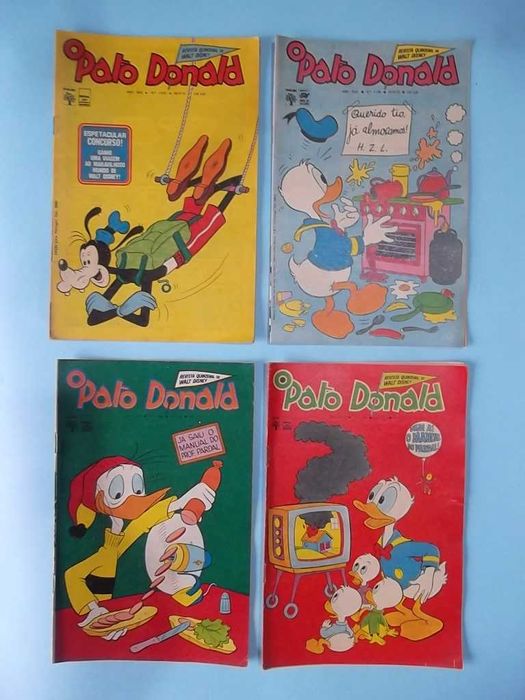 O PATO DONALD - Lote revistas antigas, bem conservadas.