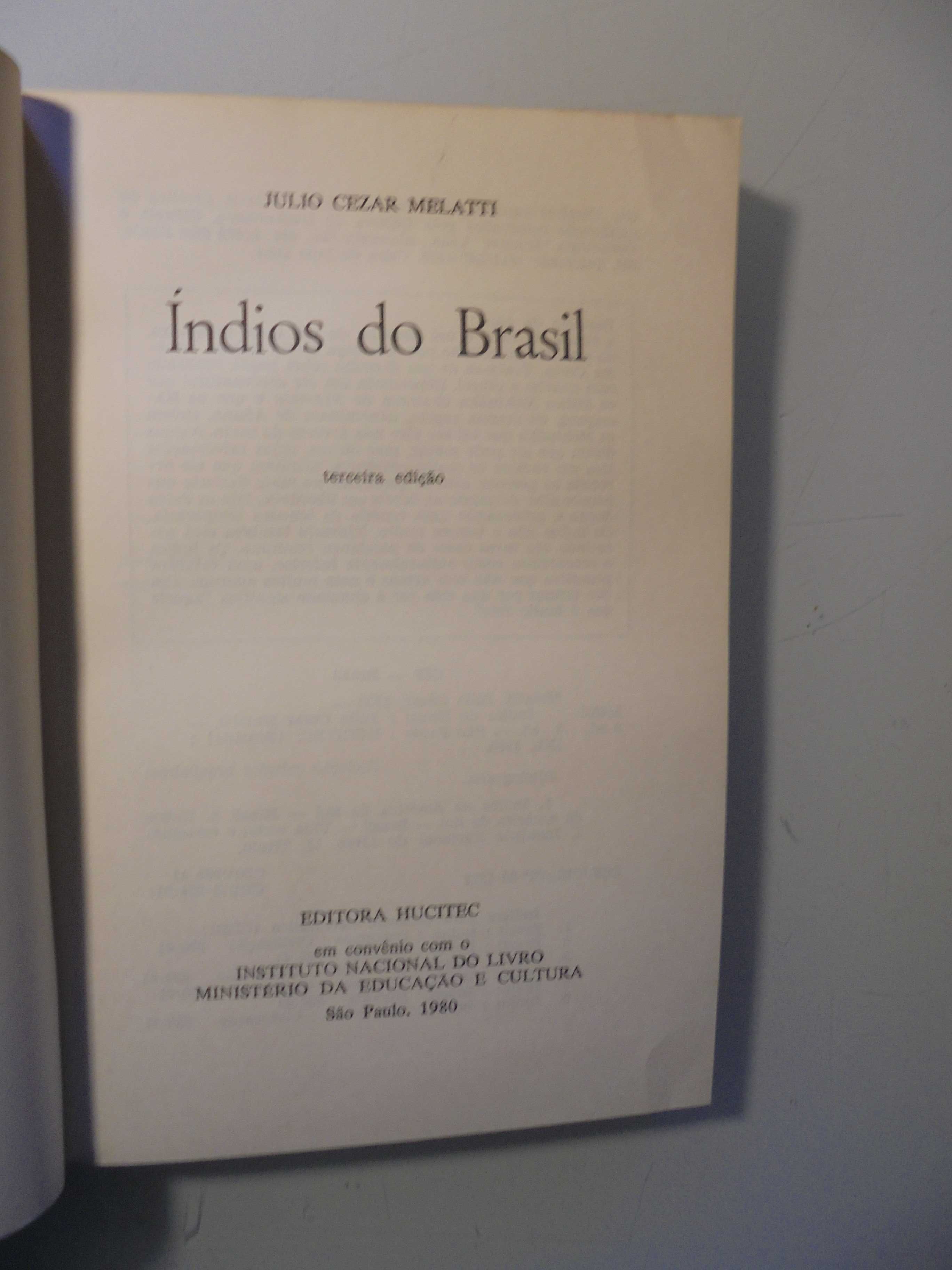 Melatti (Julio Cezar);Índios no Brasil