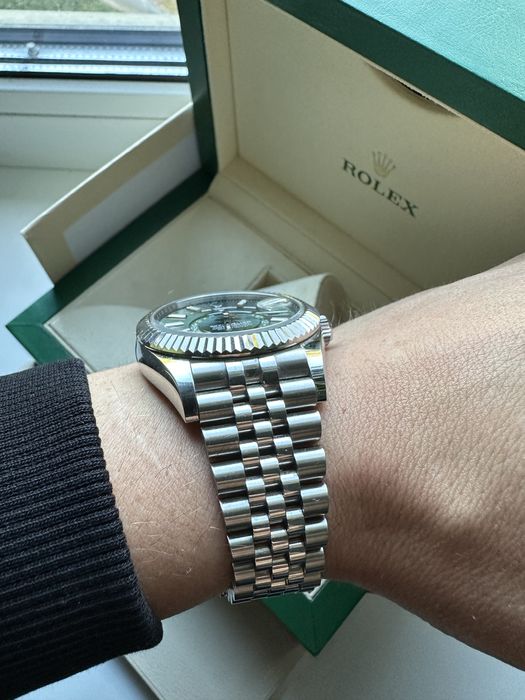 Rolex Sky-Dweller 336934 2024 року Mint Green золото/сталь ОБМІН