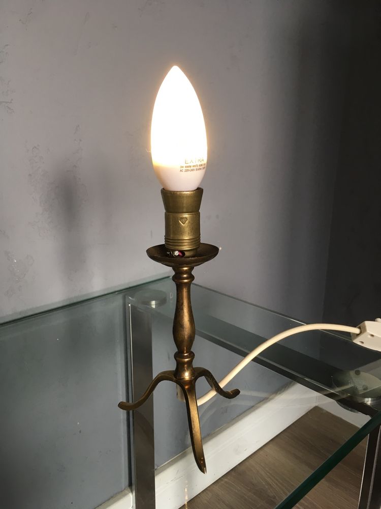 Stara lampka mosiężna