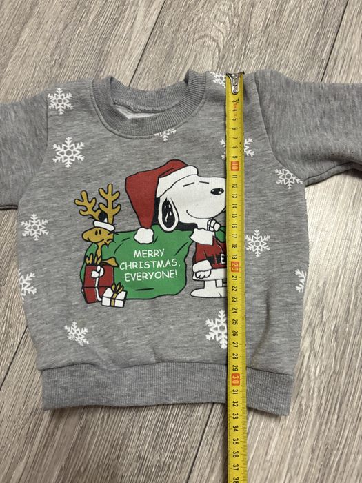 Світшот дитячий новорічний на флісі 1-2 роки