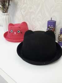 шляпка черная розовая 5-10 лет
