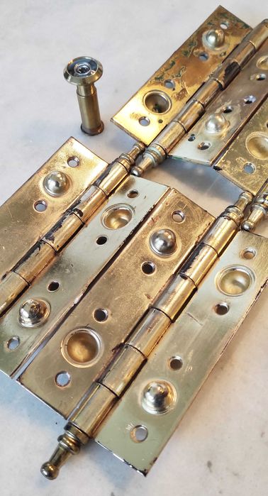 Dobradiças de segurança vintage latão - envio grátis