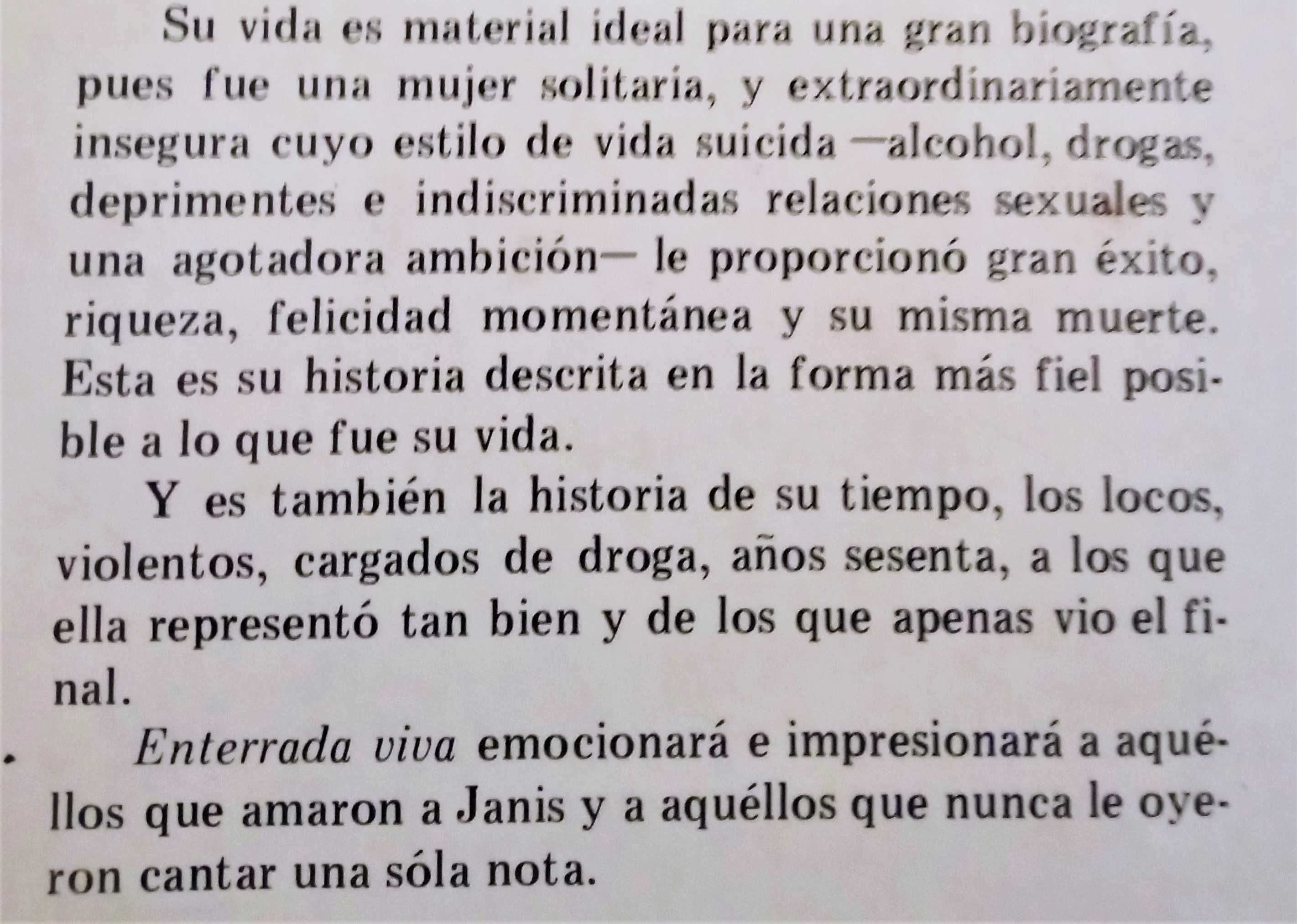 «JANIS JOPLIN - Enterrada Viva»  -  Myra Friedman