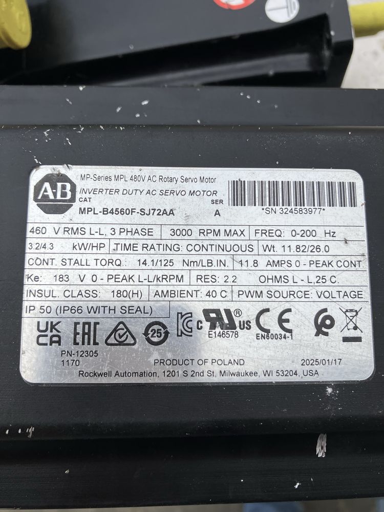 Serwomotor allen bradley