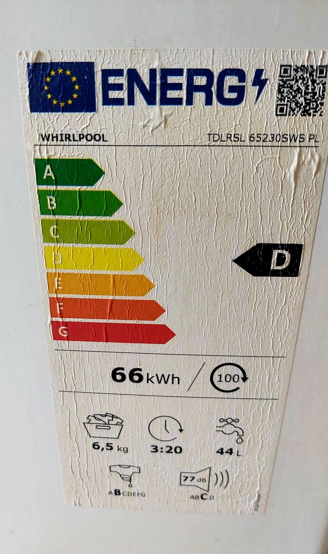 Pralka Whirlpool TDLRSL 65230SWS PL Jak Nowa