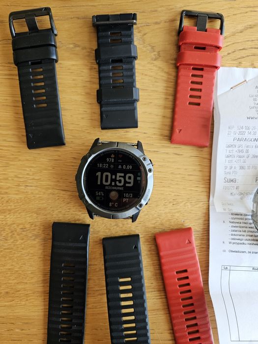 Garmin Fenix 6x Sapphire na gwarancji