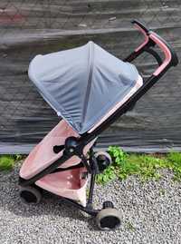 Wózek spacerowy Quinny Zapp Flex spacerówka dodatki adaptery różowy