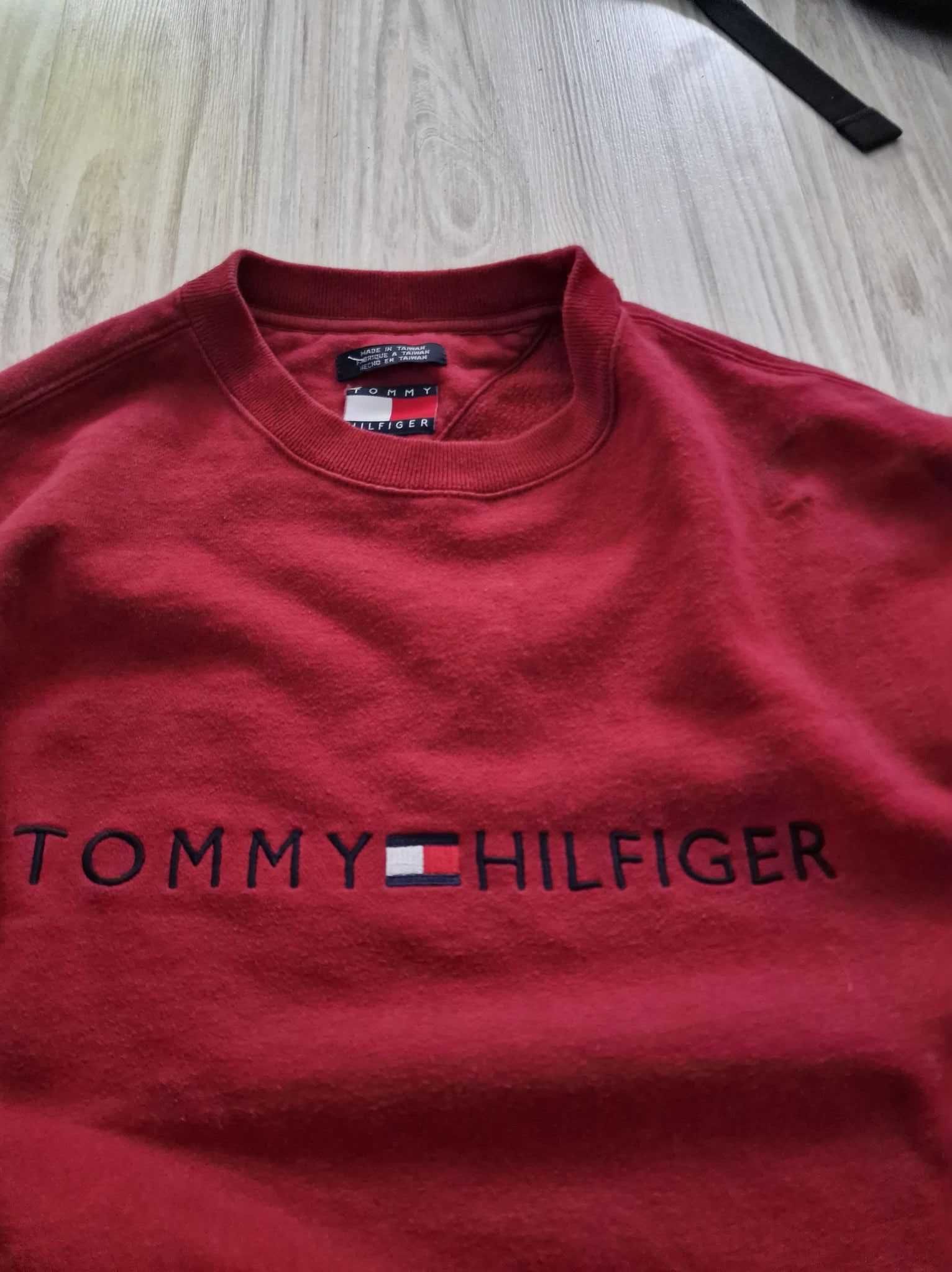 Bluza Tommy Hilfiger TH, roz. M, czerwona, bordowa, jak nowa!