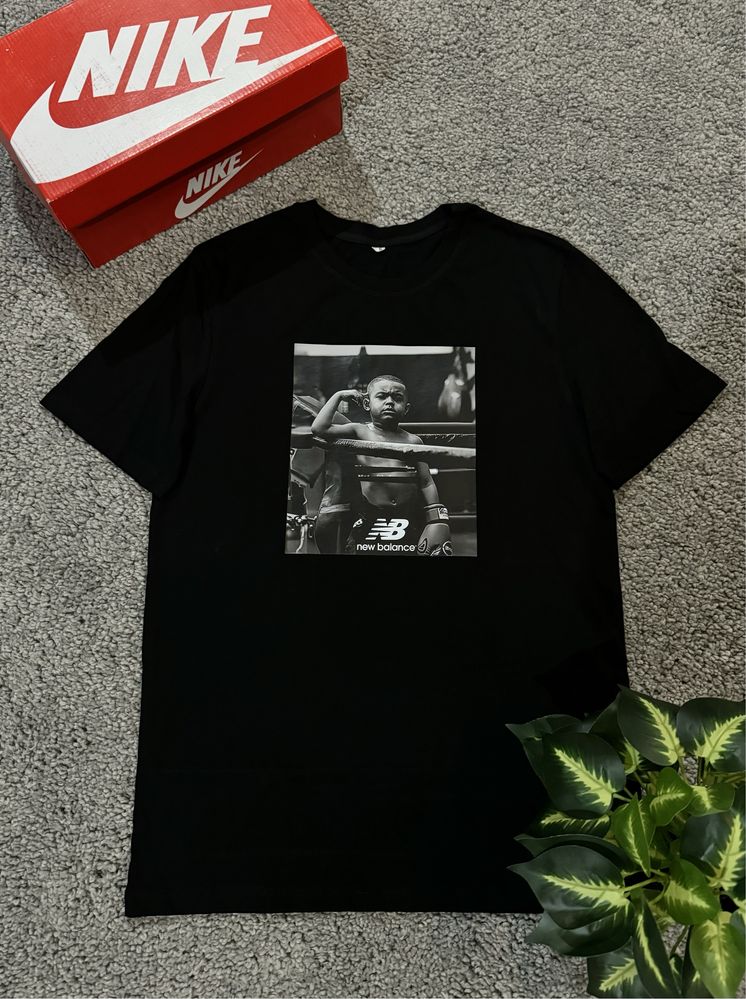 Футболка New Balance Boxing / Футболка Нью Беланс Чорна / Футболка NB