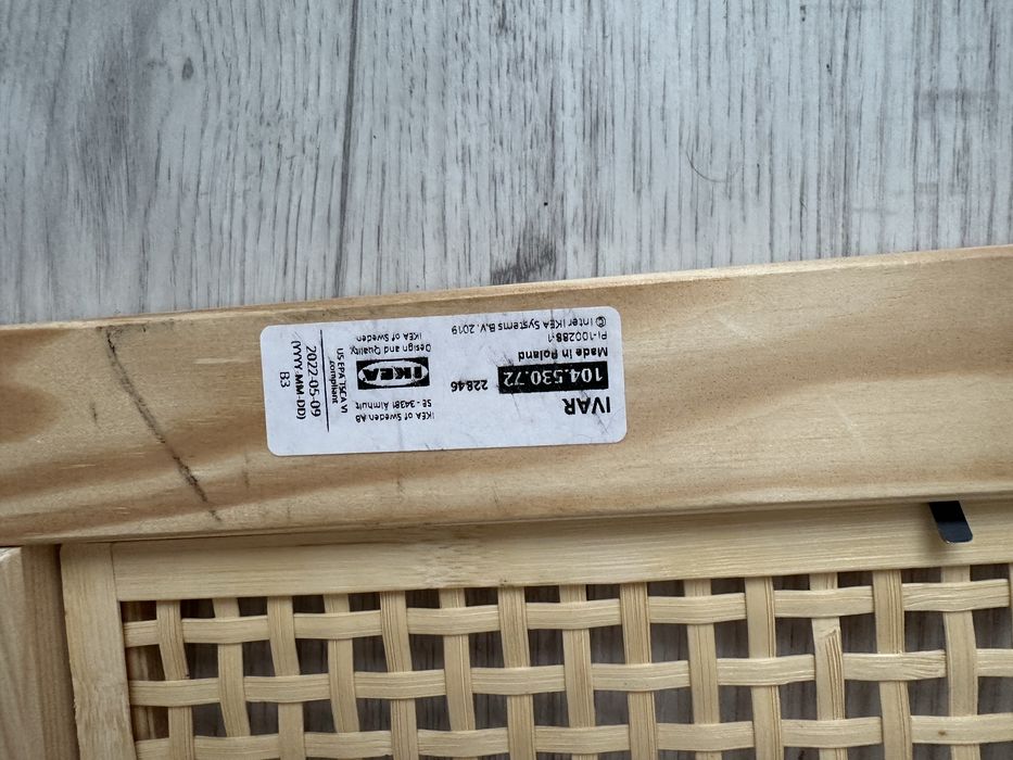 Rattanowe drzwiczki ivar ikea