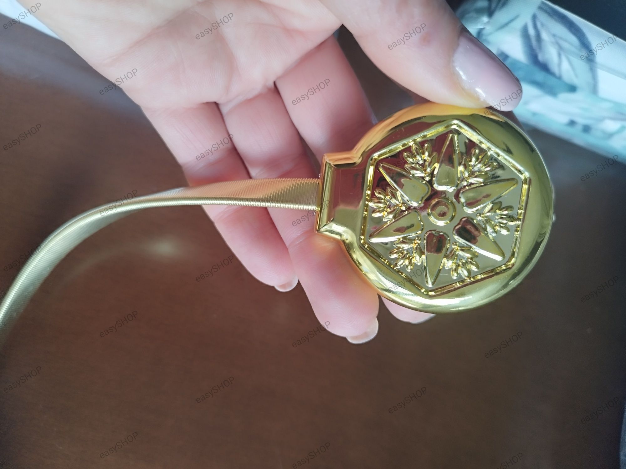 2 Spinki upięcia do firan zasłon złote magnesy