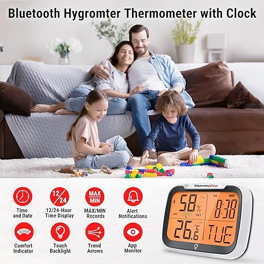 thermopro tp393 cyfrowy termometr pokojowy miernik wilgotności