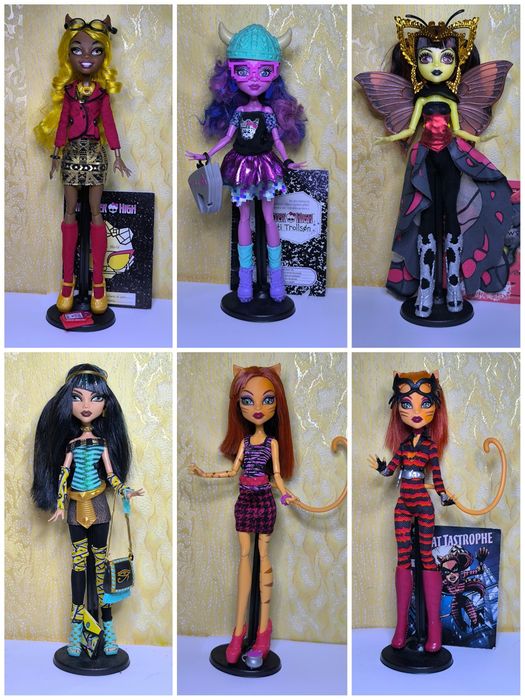 Монстер хай дракулаура френкі Тора Гулія лагуна клавдія кетті Нуар