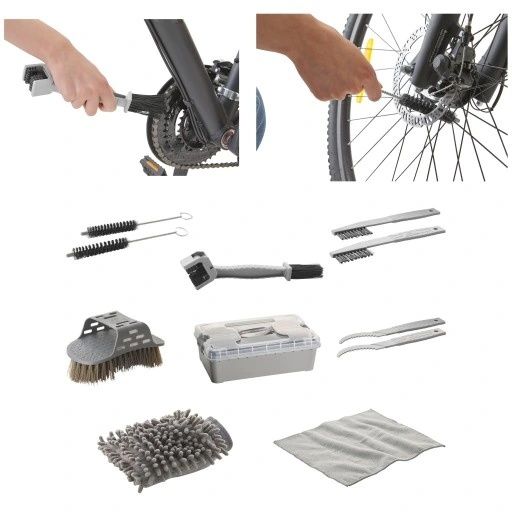 CRIVIT Profesjonalny zestaw narzędzi do czyszczenia mycia roweru - 10