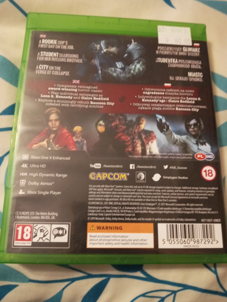 Resident Evil 2 Xbox one