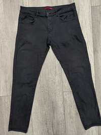 Czarne spodnie jeansowe męskie, dżinsy, Zara, rozmiar 44 / XXL