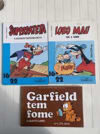 Livros antigos garfield