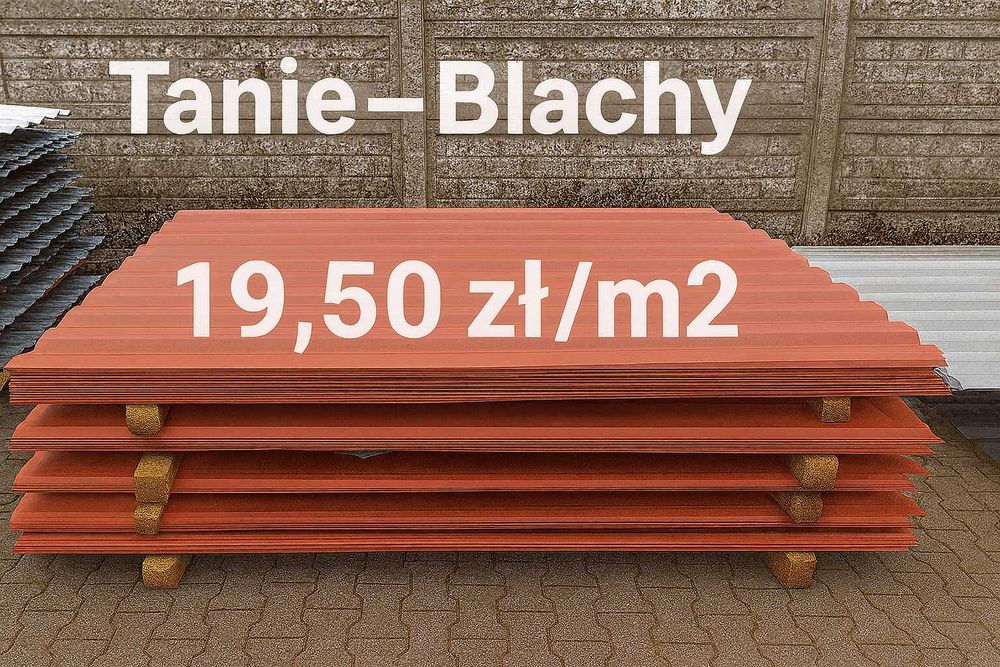 Blacha dachowa trapezowa Tanie-Blachy T-18 II gat– od 12 zł/m² z vat