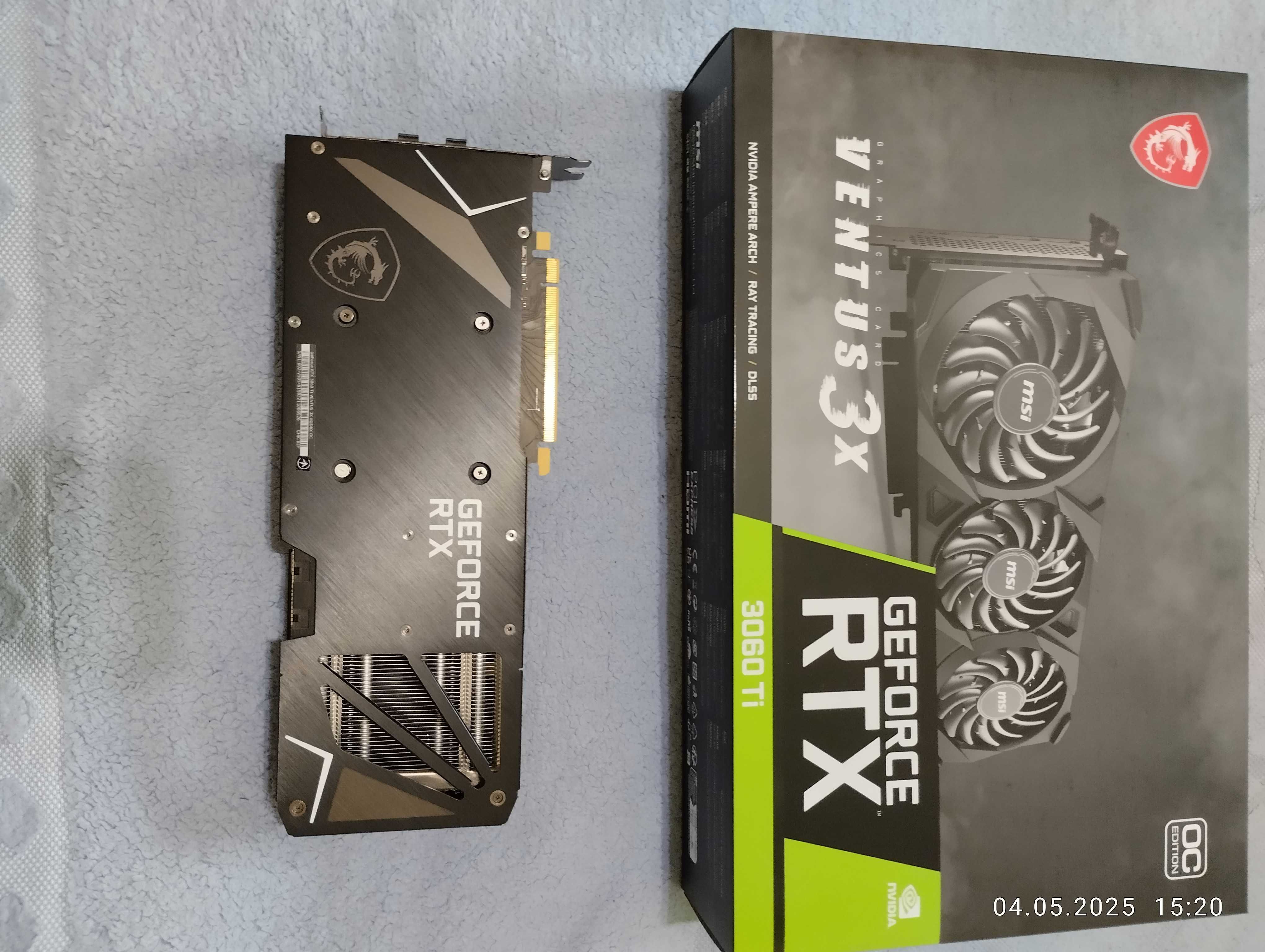 Відеокарта MSI GeForce RTX3060Ti 8Gb VENTUS 3X GDDR6X OC  На гарантії