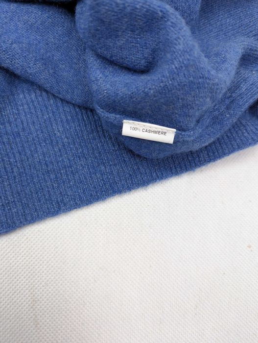 Niebieski sweter 100% kaszmir XL