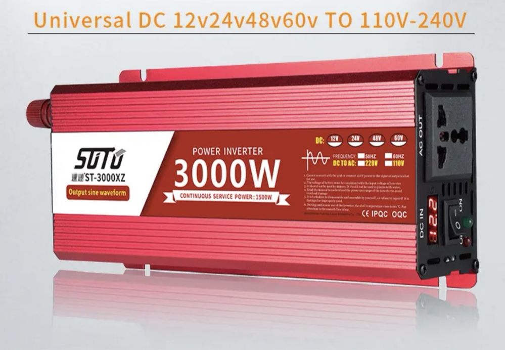 Інвертор 3000w. Чиста синусоїда. Перетворювач напруги