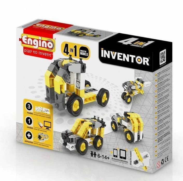 Klocki konstrukcyjne ENGINO INVENTOR 4w1 pojazdy przemysłowe
