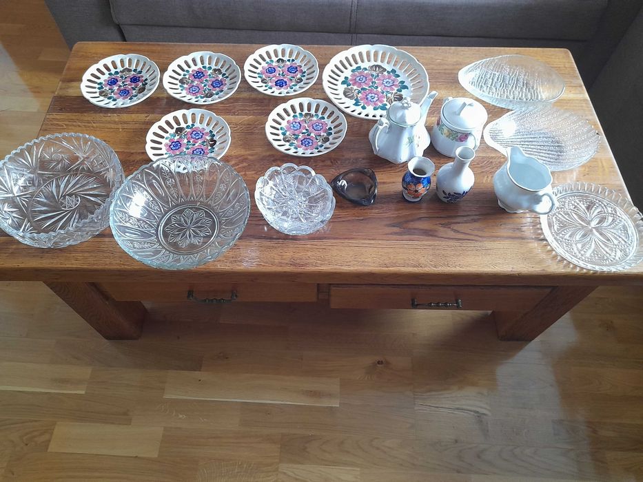 Sprzedam szklo kolorowe, krysztaly,porcelane