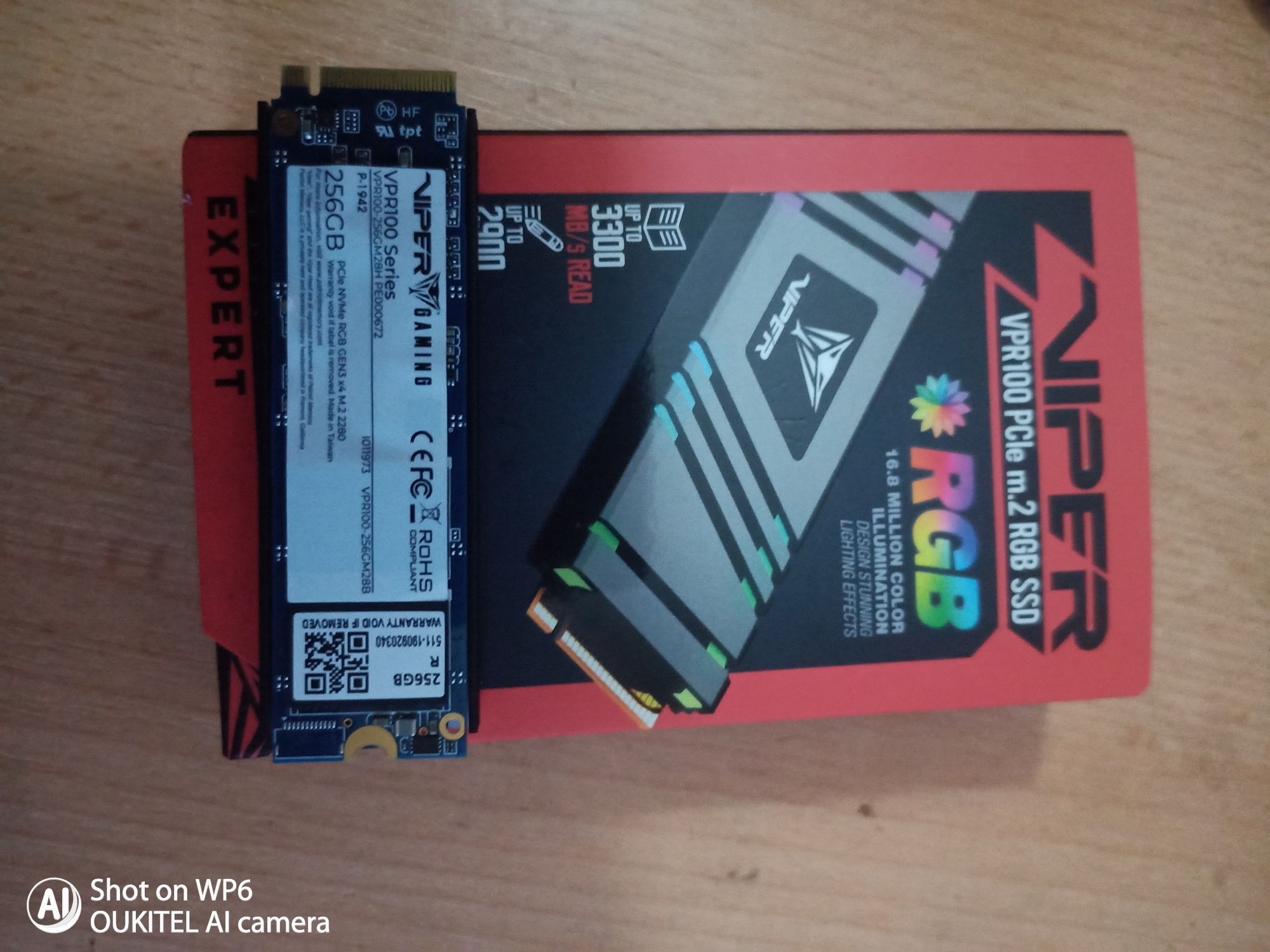 Dysk SSD M2 viper RGB