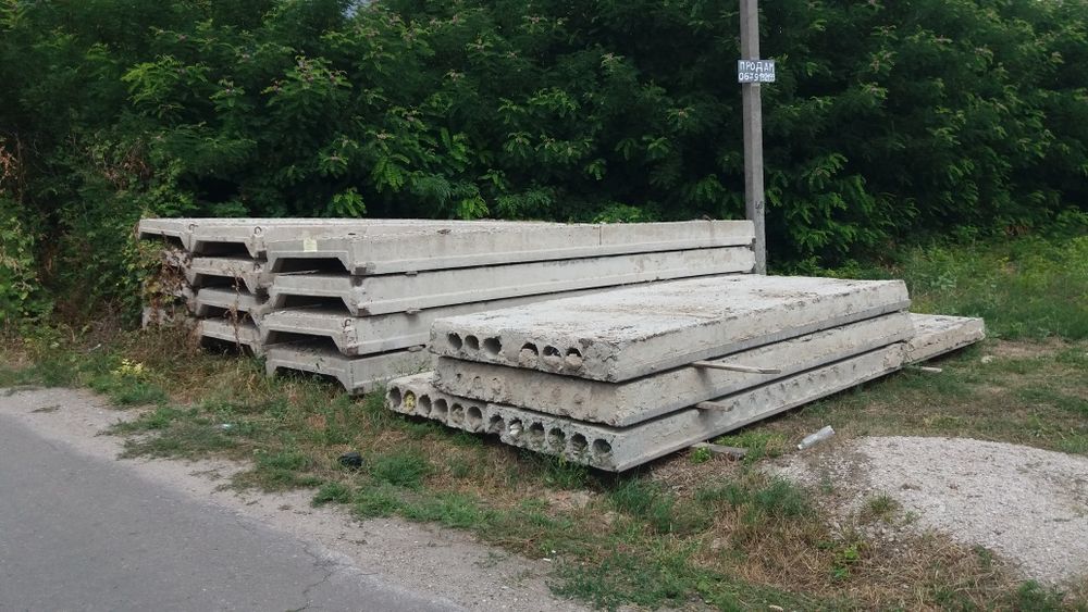 Плиты перекрытия, дорожные. Услуги автокрана