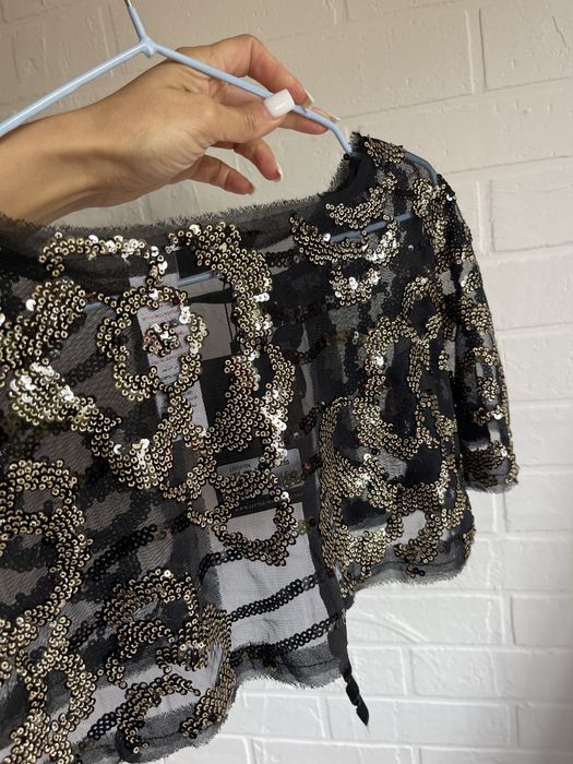 Накидка на плечі з паєтками прикраса на плечі
