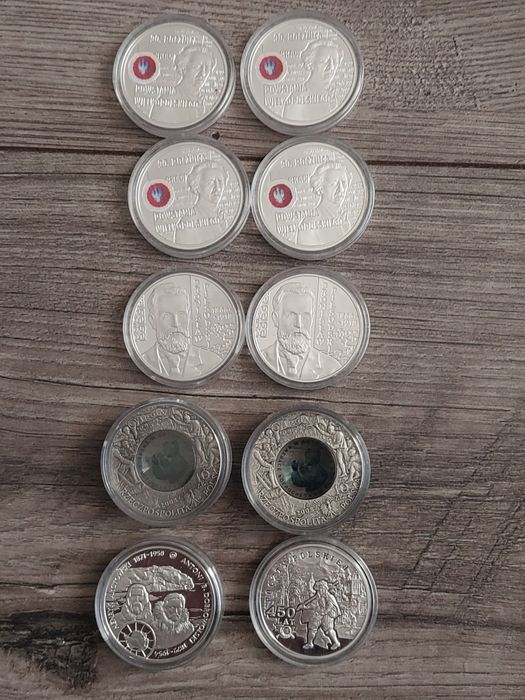Monety kolekcjonerskie srebrne 10zl