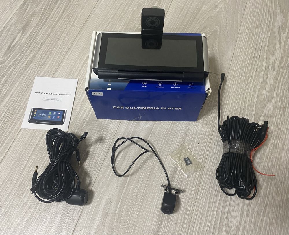 Автомобільний дисплей CAMECHO 7” з відеореєстратором Carplay/Android