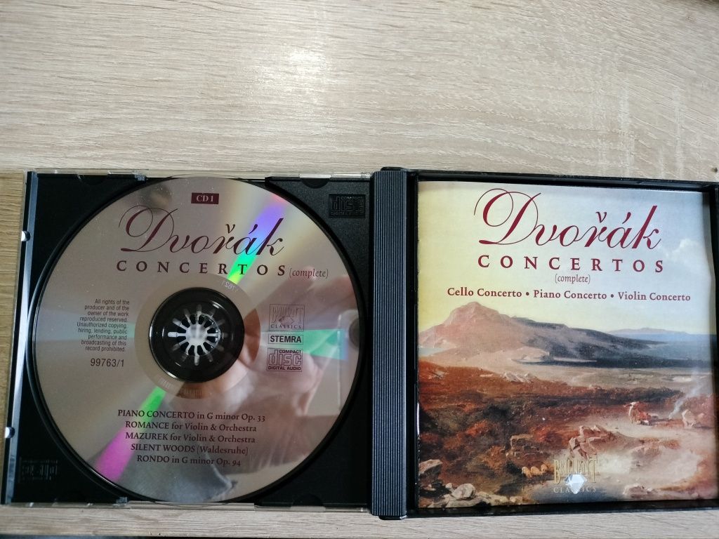 Cd. Dvorak " Concertos" Complete.