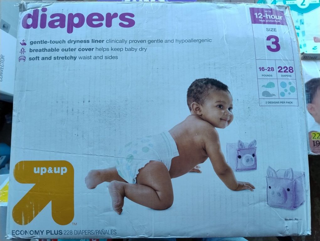 186 шт. Pampers Premium Diapers 3. США