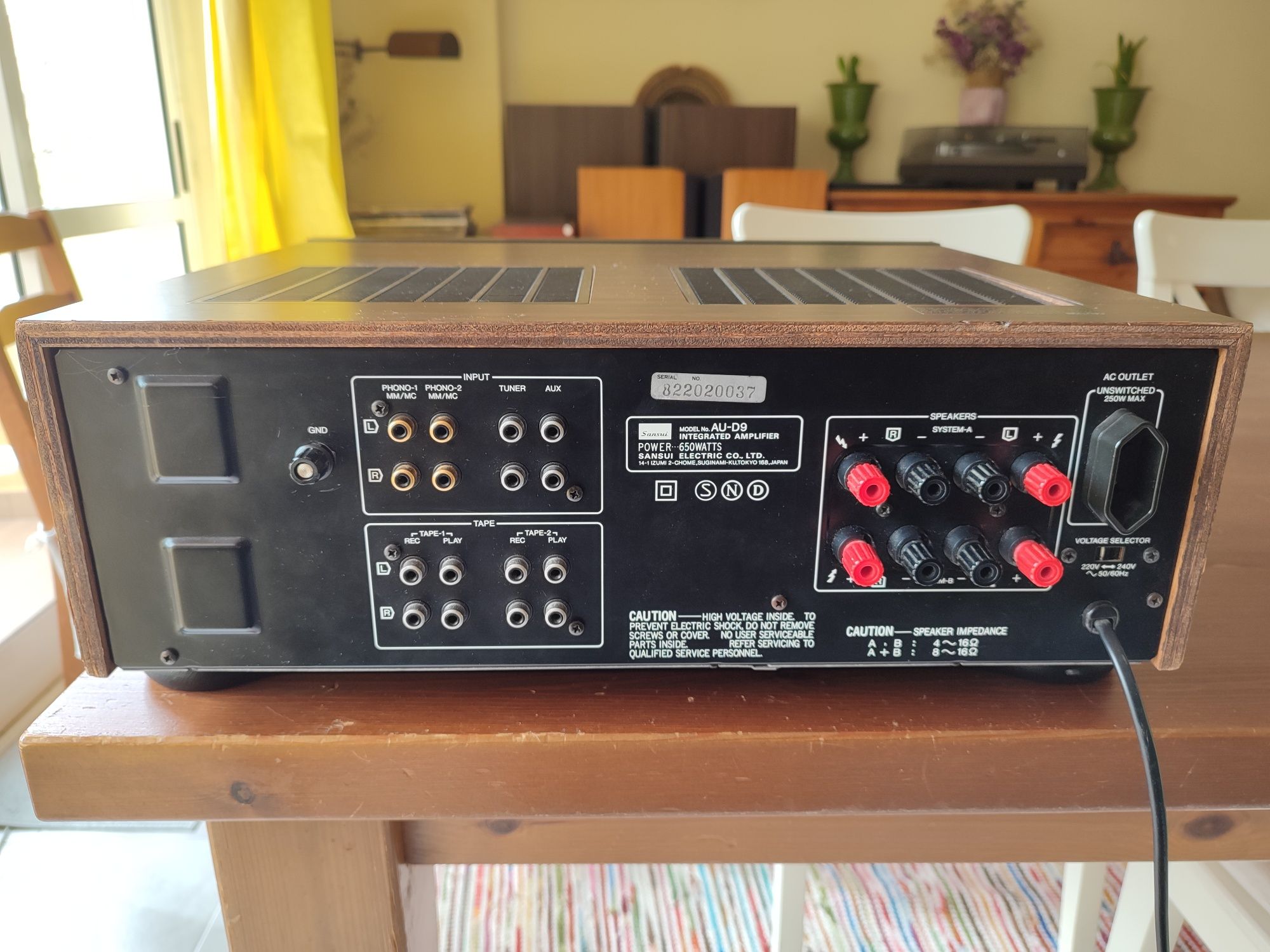 Sansui AU-D9 Amplificador Hi-Fi Vintage Impecável!